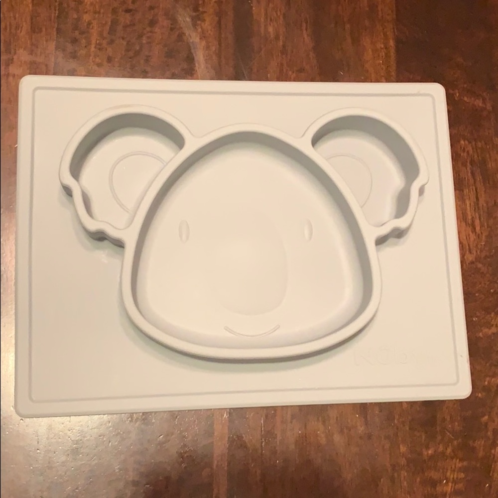 Like new! Nuby baby plate. Gray.